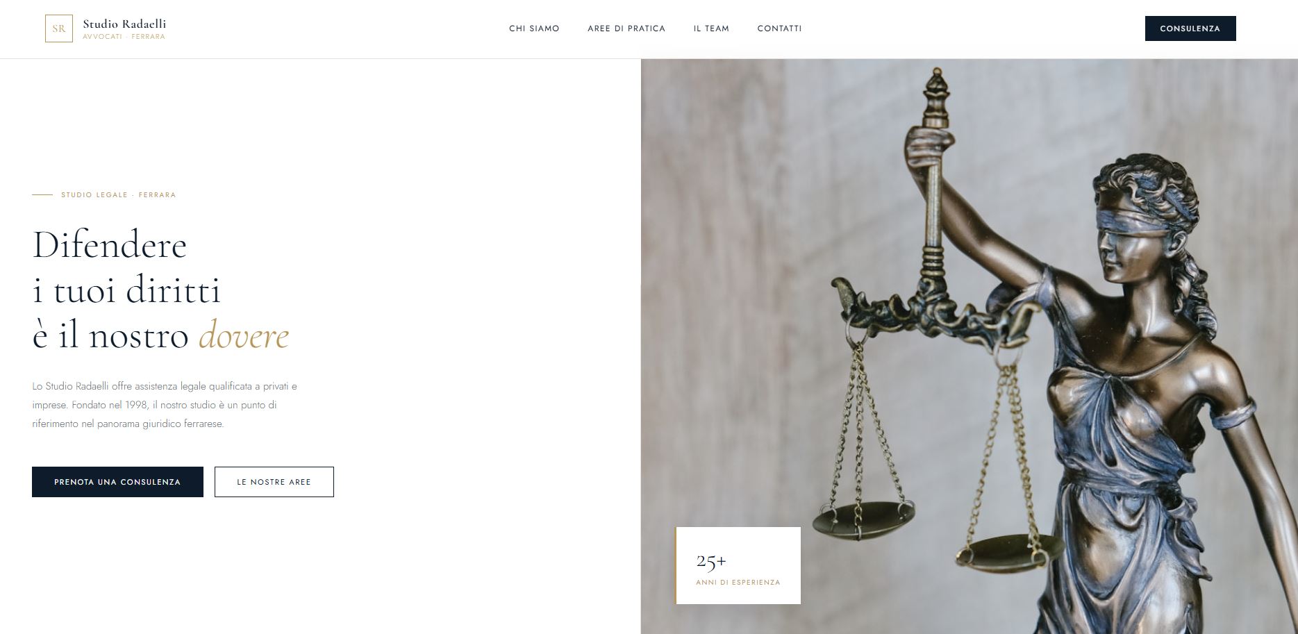 Sito web professionale per Avvocati e Studi Legali Milano