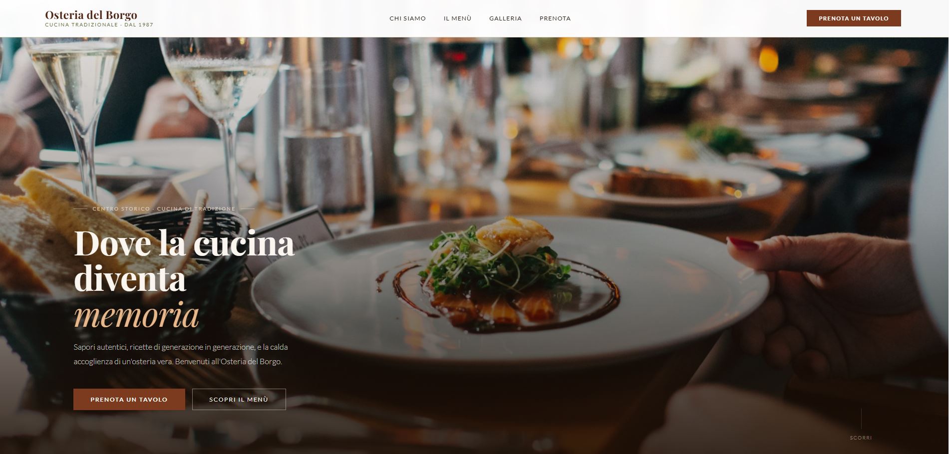 Creazione siti web per Ristoranti e Pizzerie con prenotazioni