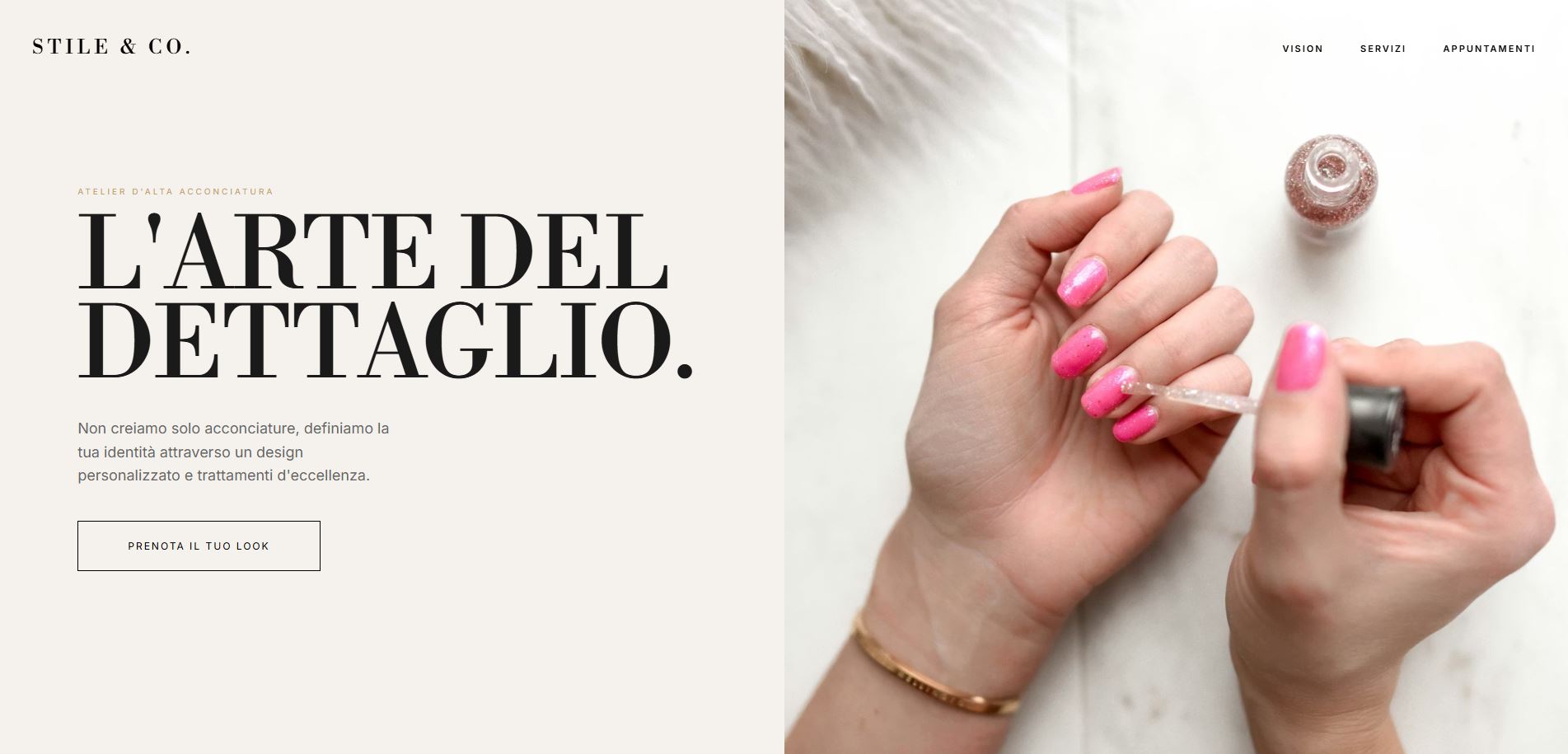 Digital branding e siti web per Parrucchieri e Saloni di bellezza